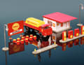Shell als Tankstelle, Technik-Details am klassischen Tankauflieger und der neue Magirus-Rundhauber