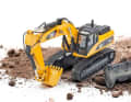 Kyosho baut seine hauseigene Baumaschinenserie im Maßstab 1:20 in diesem Jahr mit dem CAT 3300 Raupenbagger aus 