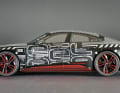 Egal ob im Serienlack oder die schrille Präsentationsversion – das Norev-Modell des Audi e-tron GT in 1:18 mit geschlossener Karosserie überzeugt
