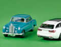 Ponton-Mercedes und Mercedes-Benz E-Klasse als T-Modell Avantgarde