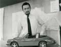 „Gutes Design muss ehrlich sein“, war das Credo von Ferdinand Alexander Porsche, hier mit dem 1:5-Modell des 911 Targa S.