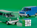 Aus Die Cast und mit geschlossener Karosserie bringt KK Scale den Ford Transit Mk II als Lieferwagen und Bus in 1:18