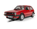 Der zweite Kompakt-Renner von Scalextric stammt aus Wolfsburg: Der erste VW Golf GTI kommt als 1:32-Modell für die Autorennbahn.