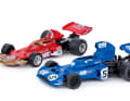 Very british: Triumph Spit!re, Rover 3500 SD1, Tyrrell 006 und Lotus 72 zeigen Helden des United Kingdom in 1:87