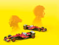 In Hardbox und mit mehr Dekos sind Bburagos Ferrari SF-25 von Lewis Hamilton und Charles Leclerc echte Hingucker