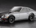 Das Neuheiten-Quartett komplettiert der Nissan 240 Z in Custom-Version mit 1:24-Felgen von RS Watanabe ] Foto: Hasegawa