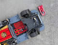Der originalgetreue Gitterrohrrahmen zieht sich durch das gesamte 1:8-Modell des Porsche 917 KH von Ixo in 1:8