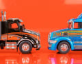Egal ob Kenworth (links) oder Western Star – Ixo kann spektakuläre Haubenlaster im Maßstab 1:43 und aus Die Cast