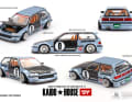 Auch der Honda Civic der vierten Generation geht mit der 0 an den Start. Bei allen 1:64-News sind die Motorhauben beweglich umgesetzt. ] Foto: Werk