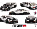 Der Toyota AE86 Sprinter Trueno ist ein Klassiker der japanischen Tuningszene. Auch er kommt im Kaido-House-Look. Foto: Werk