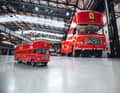L Bei den Nutzfahrzeug- Fertigmodellen der Baugröße 1:18 gewann in diesem Jahr der ’67 OM Rolfo Ferrari- Renntransporter von CMR den Titel