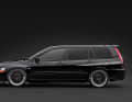 Die Seitenlinie der Neuheit ist originalgetreu getroffen. Deutlich sichbar ist die Tieferlegung des Mitsubishi-Kombis in 1:18. ] Foto: Ignition Model