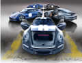Egal ob „all open“ oder geschlossen: Die Dekoration des Porsche 911 (992) Sport Classic von Minichamps in 1:18 kann sich sehen lassen
