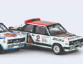 Wenn Brekina in H0 das Rallye-Fass aufmacht, dann sind die Fiat 131 mit dabei, mit denen Walter Röhrl Motorsportgeschichte geschrieben hat