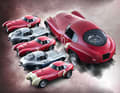 Gleich fünf Versionen des Ferrari 166 MM/212 Uovo liefert Tecnomodel als Resinemodelle in 1:18 aus. Die ungewöhnliche Coupé-Form ist gut getroffen.
