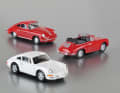 Der 959 mit beweglicher Motorhaube war High End, neben dem Ur-Elfer gab es auch den Porsche 356 und den ersten Cayenne von Herpa