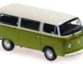Dem VW T2b stehen Zweifarben-Lackierungen ganz besonders gut: hier in Beige und Grün