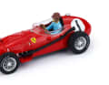 Hier ist der Ferrari 246 F1 von Peter Collins, Sieger GP Großbritannien 1958 zu sehen