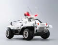 Das etwas andere Policecar findet sein Vorbild in den Anime-Filmen Patlabor 1 und 2 und ist in der Baugröße 1:35 umgesetzt ] Foto: Three Zero