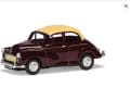 Hier ist das ebenfalls noch bestellbare Morris Minor Convertible in Maroon als 1:43er zu sehen