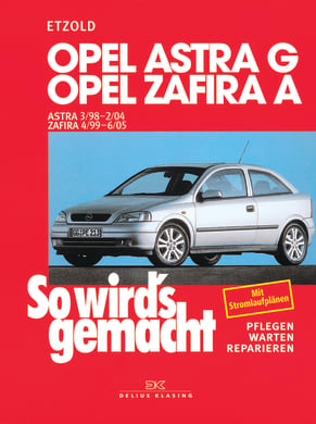 Opel Astra G 3/98 bis 2/04, Opel Zafira A 4/99 bis 6/05