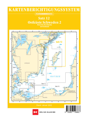 Berichtigung Sportbootkarten Satz 12: Ostküste Schweden 2 (Ausgabe 2023)