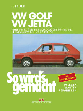 VW Golf 9/74 bis 8/83, Scirocco von 3/74 bis 4/81, Jetta von 8/79 bis 12/83
