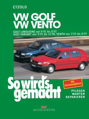 VW Golf III Limousine 9/91-8/97, Golf Variant 9/93-12/98, Vento 2/92-8/97
