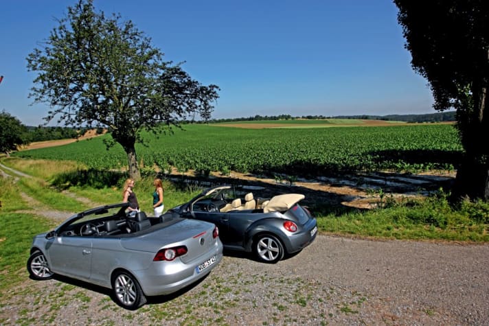   Vergleich: New Beetle Cabrio 1.8T gegen Eos 1.4 TSI