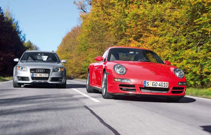   Vergleich: RS4 Avant 4.2 gegen Porsche 911 4S