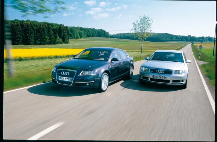   Vergleich: Audi A6 gegen A8 mit 4.2-Liter-V8 und 335 PS