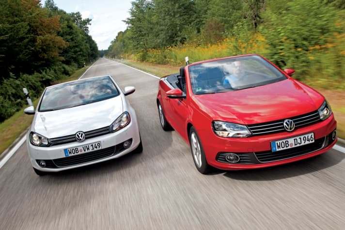   Vergleichstest: VW Golf Cabrio vs. Eos 1.4 TSI 160 PS