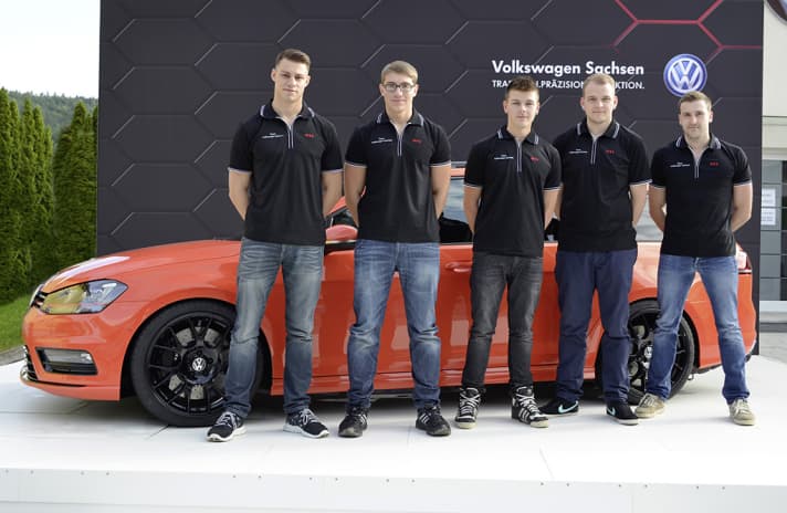    	Das Premieren-Showcar "Youngster 5000" entstand im Fahrzeugwerk Zwickau als Projekt eines Talentprogramms gemeinsam mit sechs Auszubildenden
