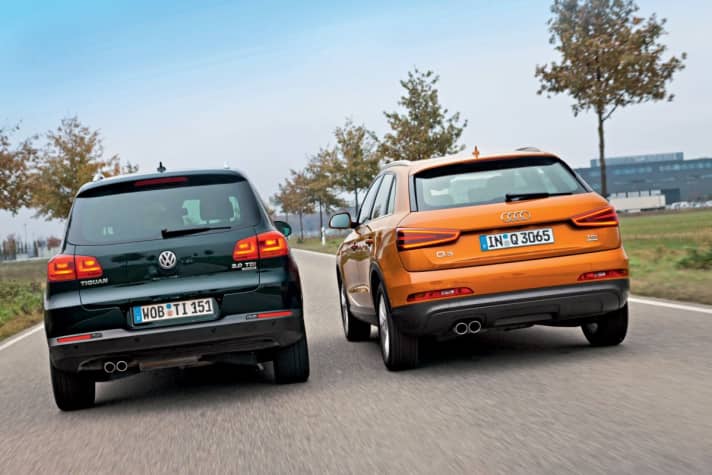   Vergleichstest: VW Tiguan 170 PS vs. Audi Q3 177 PS je 2.0 TDI