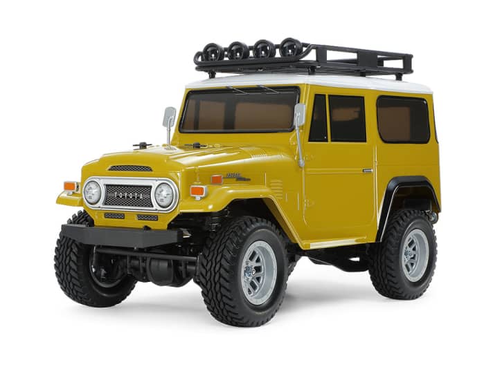 Auch den Toyota-Oldtimer Land Cruiser 40 zeigt Tamiya erstmals in Japan auf der Shizuoka Hobby Show als 1:10-Modell mit cleveren Elektroantrieb