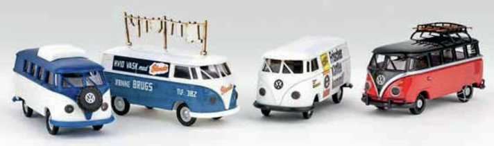 Erfolgsmodelle: Volkswagen T1 von Brekina mit über 2300 Versionen und Opel Manta Mattig von MCG als 1:18er aus Die Cast