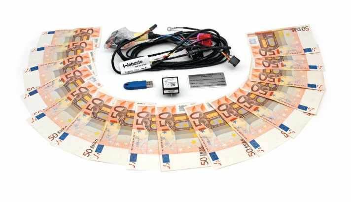   Der Umrüst-Kit enthält einen Kabelsatz mit IPCU zum Ansteuern des Innenraum-Gebläses sowie einen Dongle für das Umprogrammieren