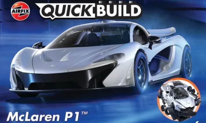 Thema Nummer drei für den Ausbau der Quickbuild-Serie sind zwei Supersportwagen der britischen High-Performance-Marke McLaren aus Woking in der Grafschaft Surrey –hier der P1  im Bild]Foto: Werk