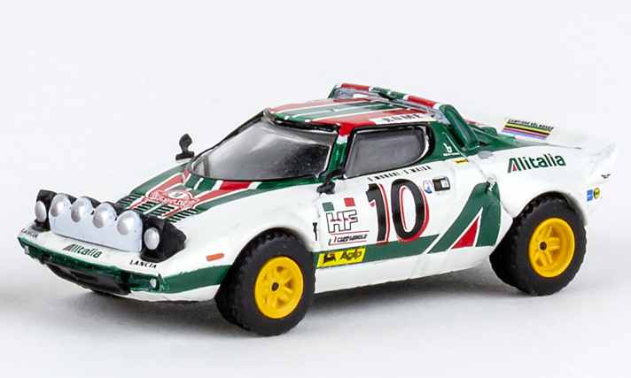Neben dem Fiat 131 von Walter Röhrl bringt Brekina in seiner Rallye-Serie für die Baugröße 1:87 auch den Lancia Stratos. Das Bild zeigt ein Vorserienmuster des Modells.]Foto: Werk