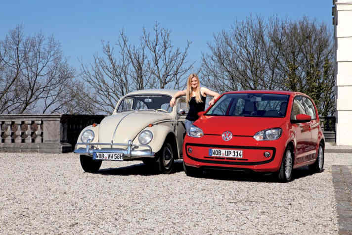   Vergleichstest: VW Up! 1.0 75 PS vs. Käfer Exportmodell 30 PS