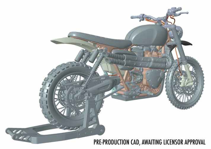 Für Corgi ist der Großmaßstab 1:12 eine ungewöhnliche Wahl. Aber die ersten Animationen der neuen Scrambler zeigen, dass die Briten mit dem Projekt schon auf einem guten Weg sind. Debüt im Sommer. ]