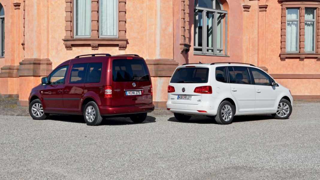 Vergleichstest: VW Caddy vs. Touran 1.2 TSI 105 PS - Ungleiche Brüder