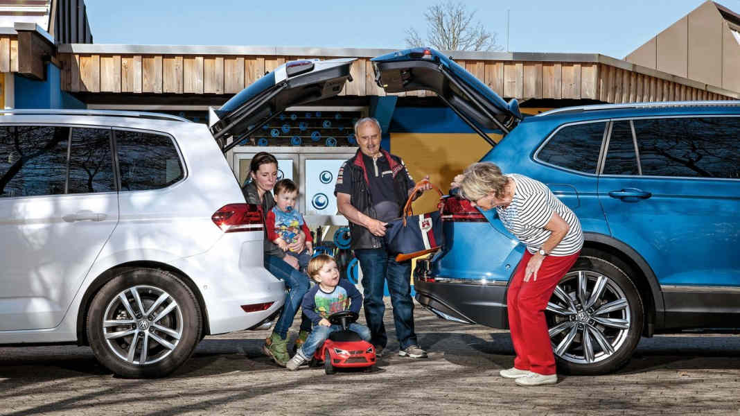 Vergleichstest: VW Tiguan Allspace vs. VW Touran - Familien-Freunde