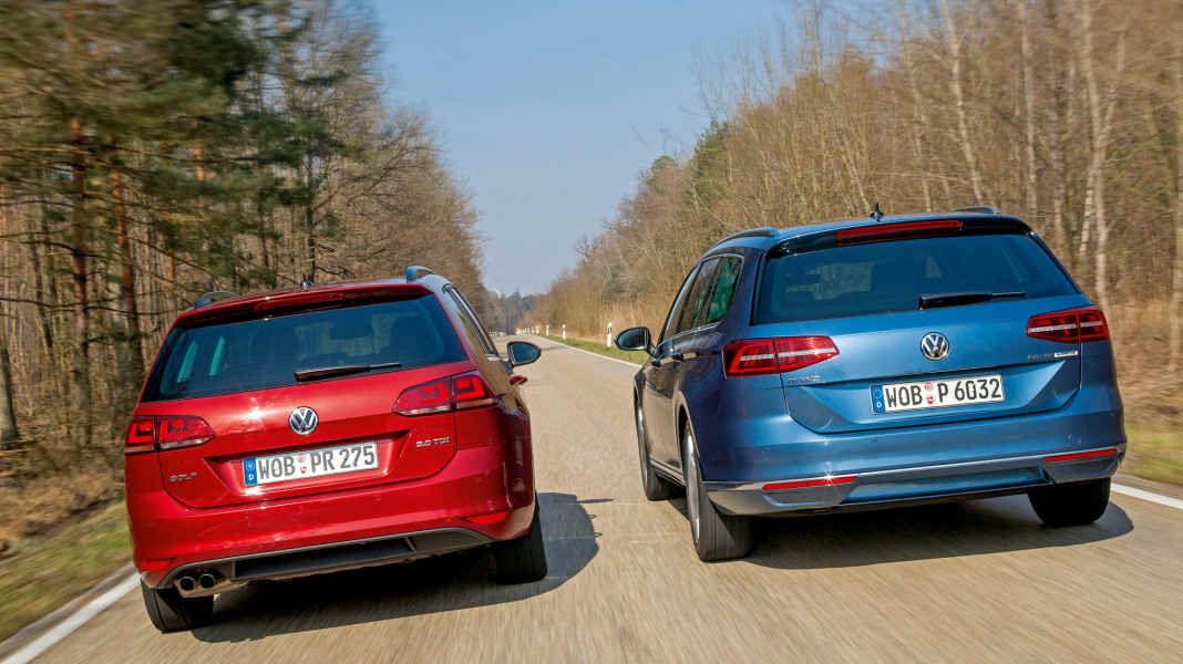 Korrektur Vergleichstest: Golf Variant vs. Passat Variant - Unter Brüdern