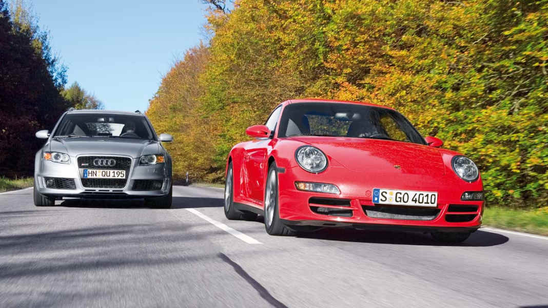 Vergleichstest: RS4 Avant 4.2 gegen Porsche 911 4S - ZEIT UND RAUM
