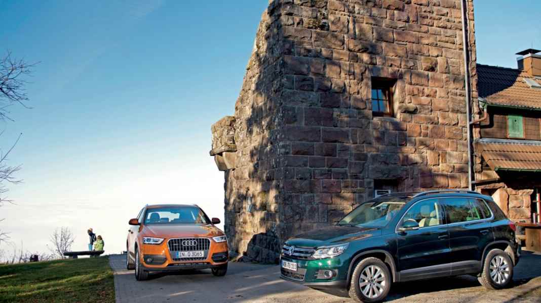 Vergleichstest: VW Tiguan 170 PS vs. Audi Q3 177 PS je 2.0 TDI - Sport und Spiel