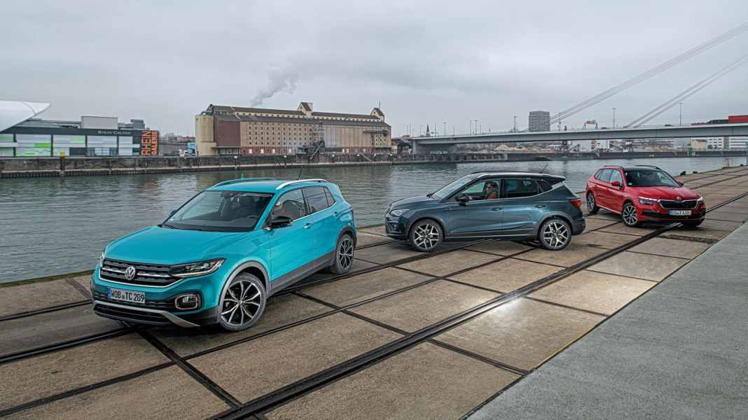 Vergleich: Seat Arona, Skoda Kamiq, VW T-Cross - Dreikäsehoch
