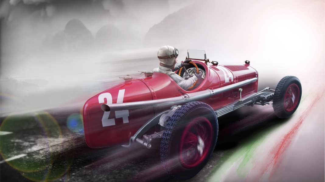 ‘32 Alfa Romeo P3 GP Monza Tazio Nuvolari von Tecnomodel in 1:18 – Licht aus, Sieg an