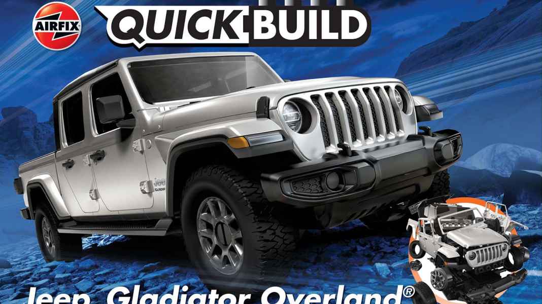 Der doppelte Jeep Gladiator Overland kommt von Airfix als Bausatz