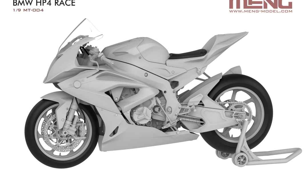 Meng arbeitet an einem weiteren Kit eines BMW-Bikes in 1:9